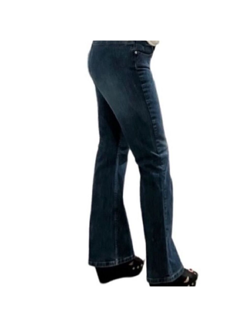 Y2K Tommy Hilfiger Mid Rise Flare Trouser No Pockets Baby Bootcut Flare Jean 11